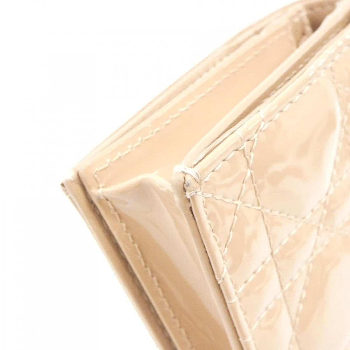 Christian Dior Lady Dior Patent Leather Wallet