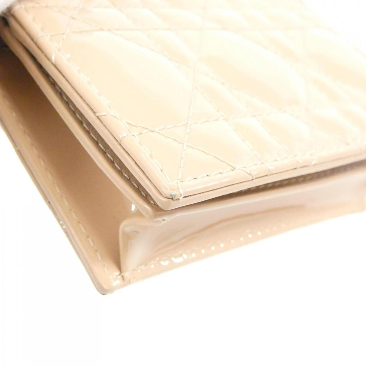 Christian Dior Lady Dior Patent Leather Wallet