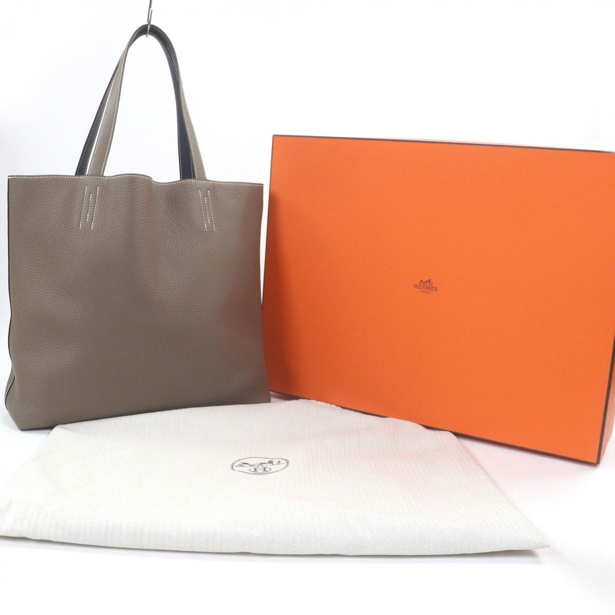 Hermes Double Sens45 Taurillon Clemence tote bag