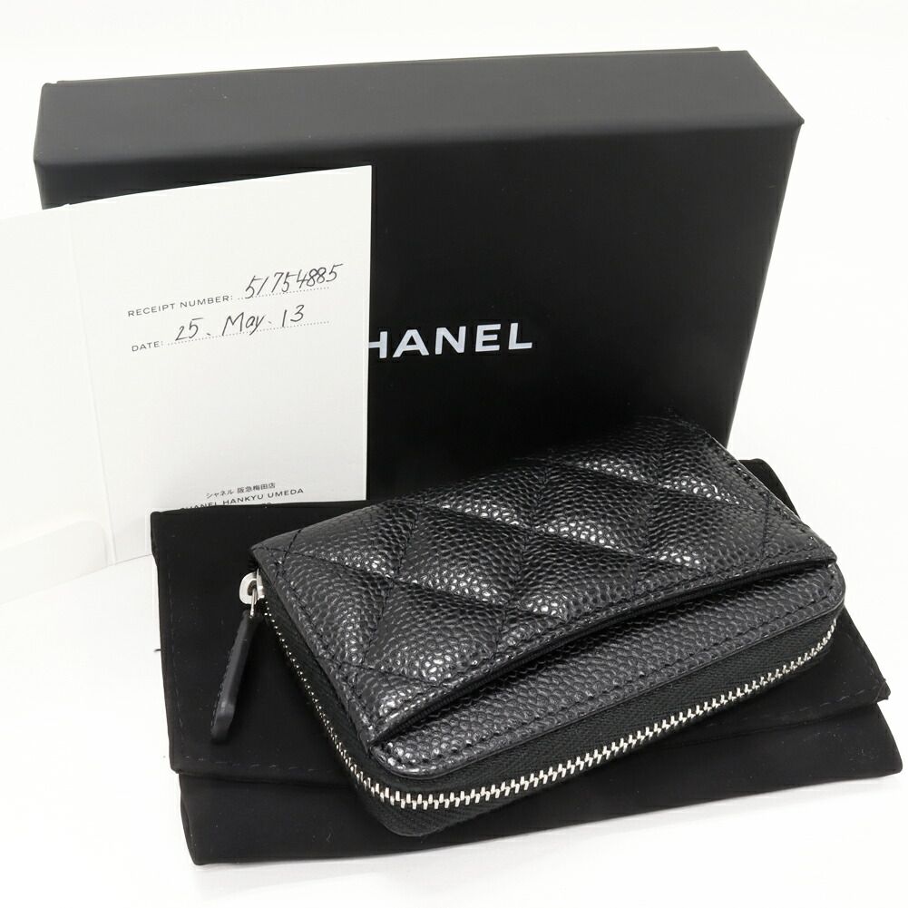CHANEL Classic Caviar Skin Coin Purse