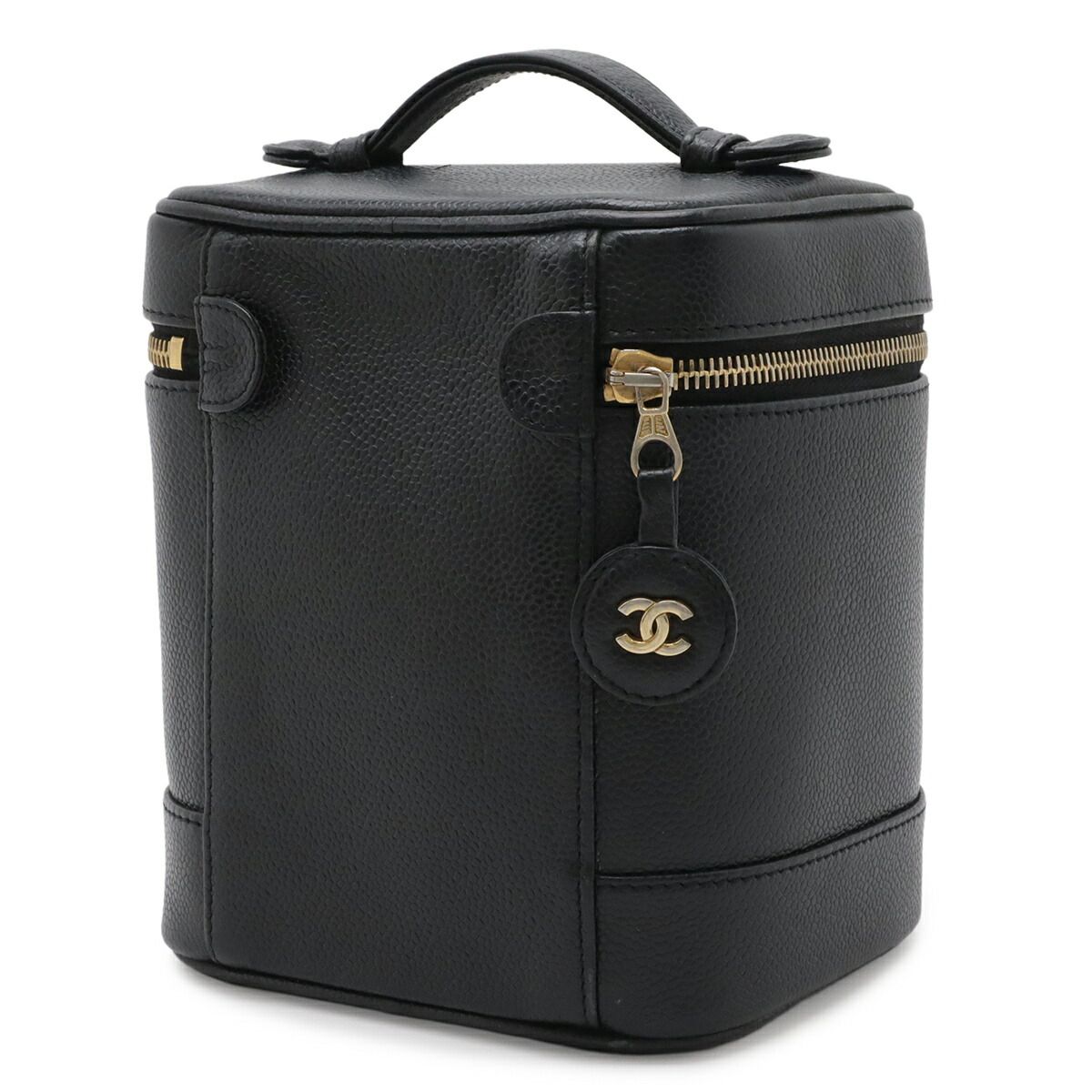 Chanel Coco Mark Caviar Skin Vanity Bag