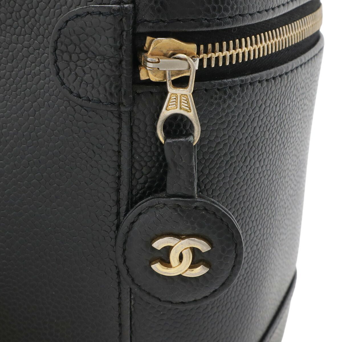 Chanel Coco Mark Caviar Skin Vanity Bag