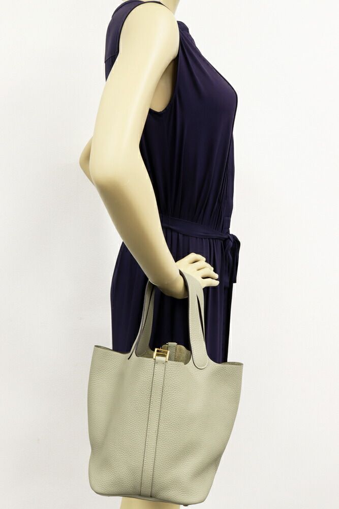 Hermes Picotin Lock MM Clemence Handbag