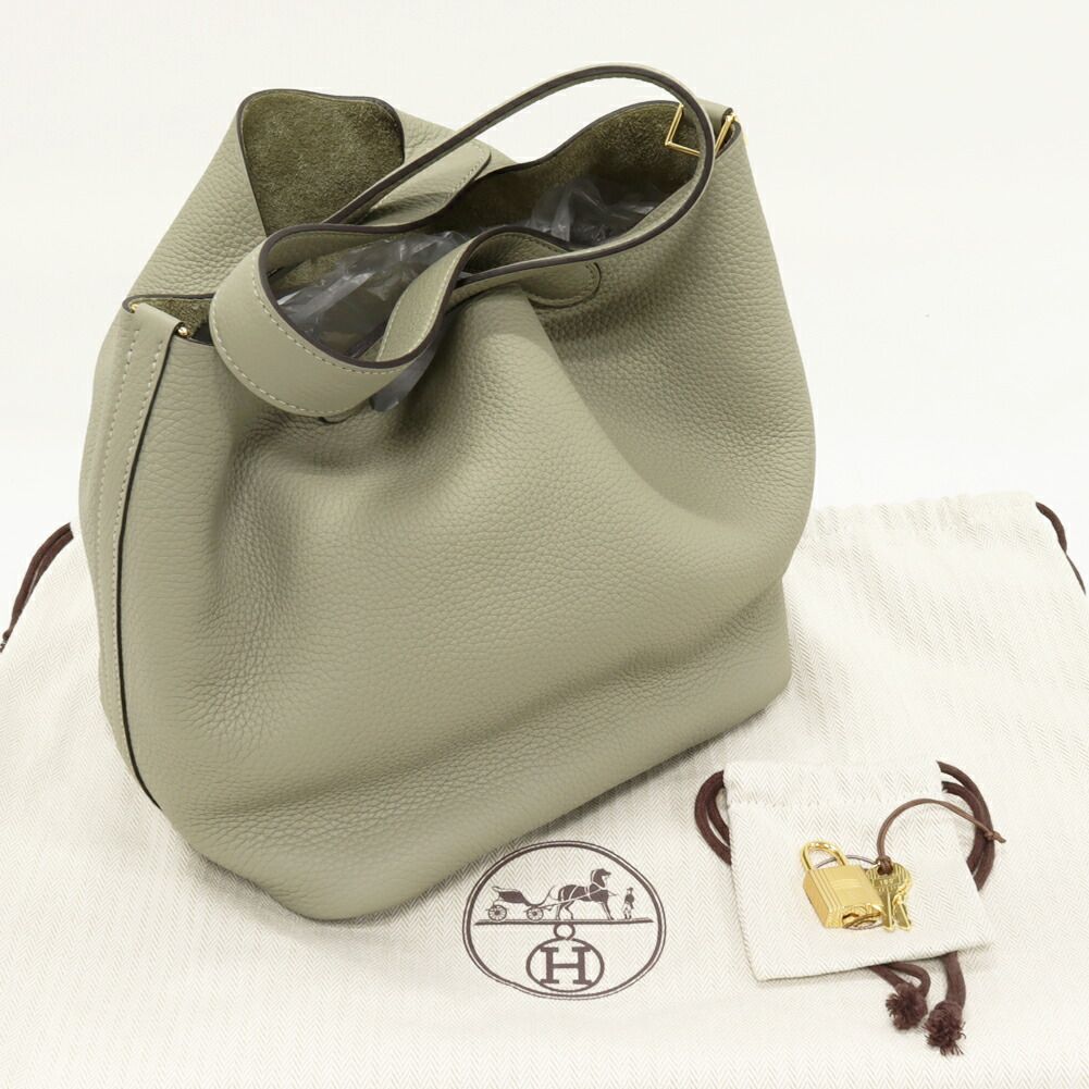 Hermes Picotin Lock MM Clemence Handbag