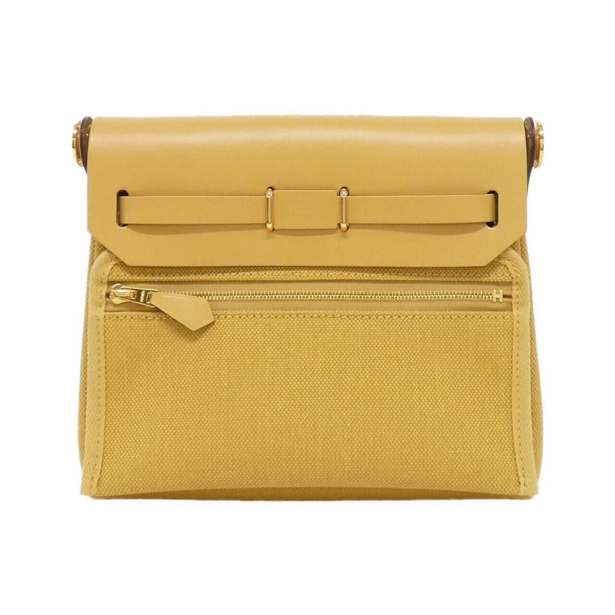 Hermes Herbag Zip PM Canvas Vache Hunter Shoulder Bag
