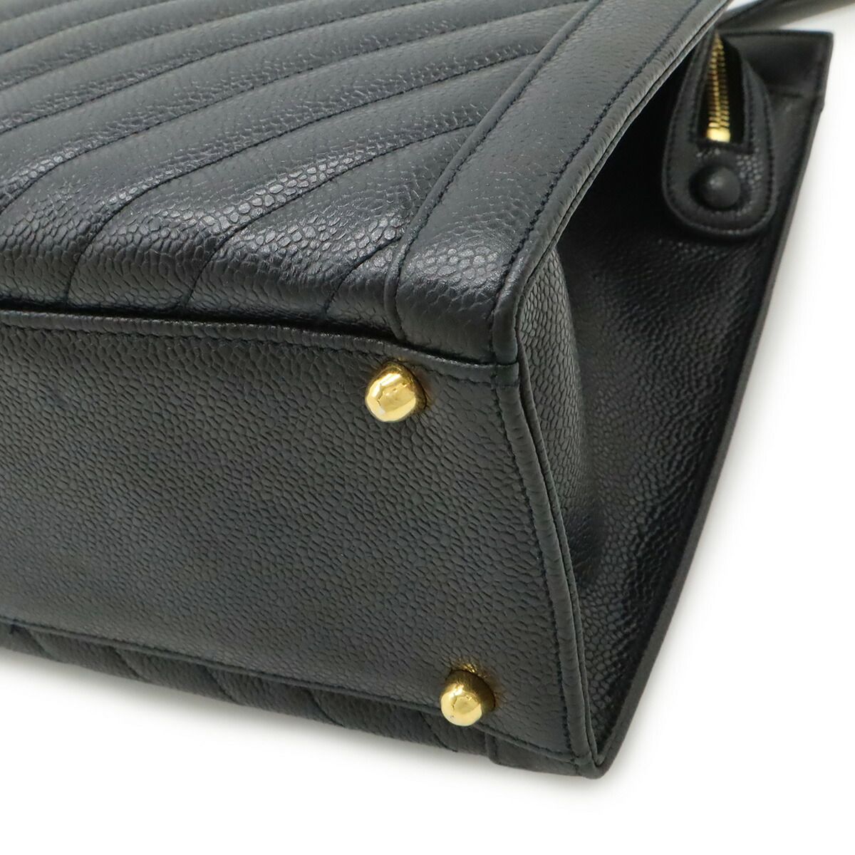 Chanel Chevron Leather 2way Bag