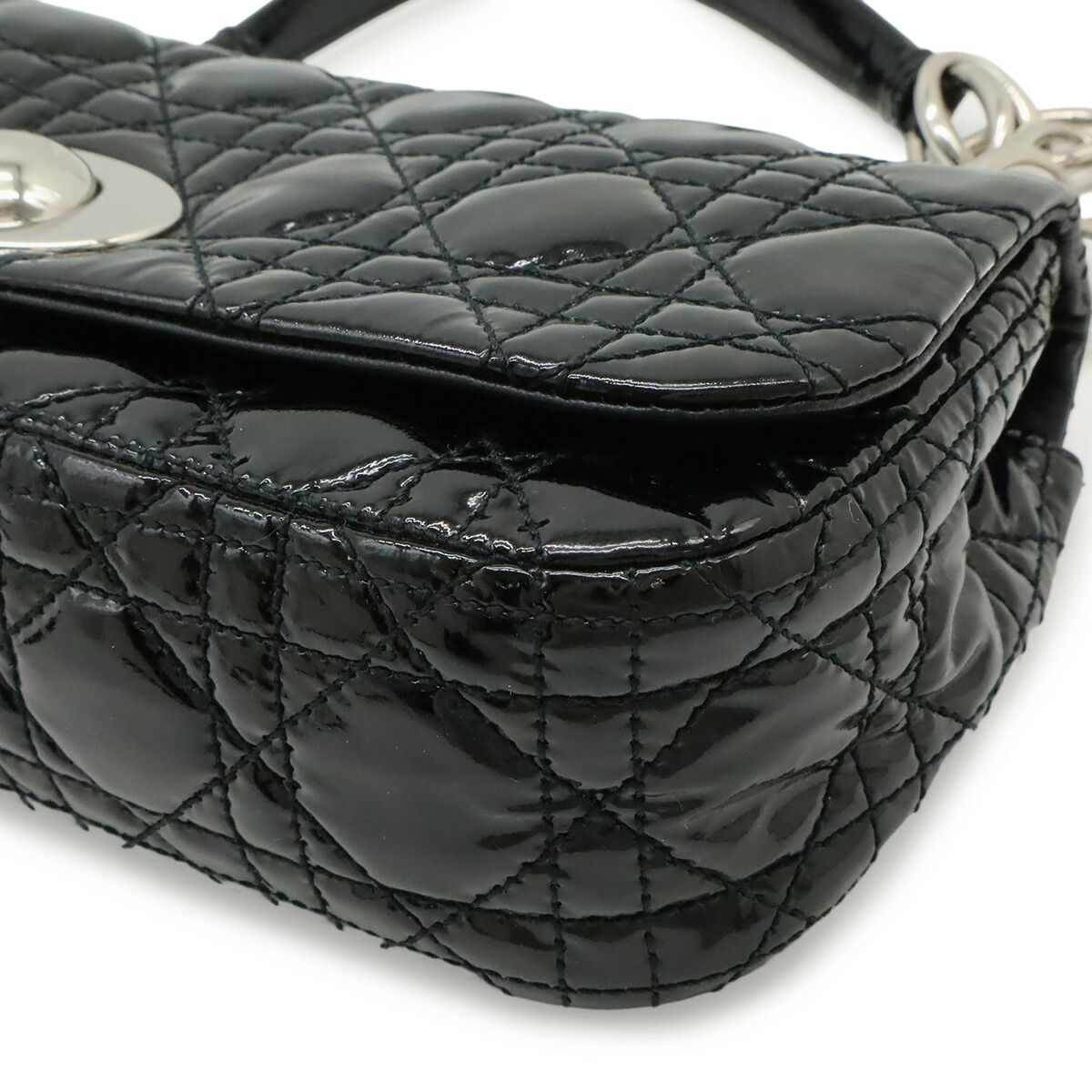 Christian Dior Patent Leather Shoulder Bag
