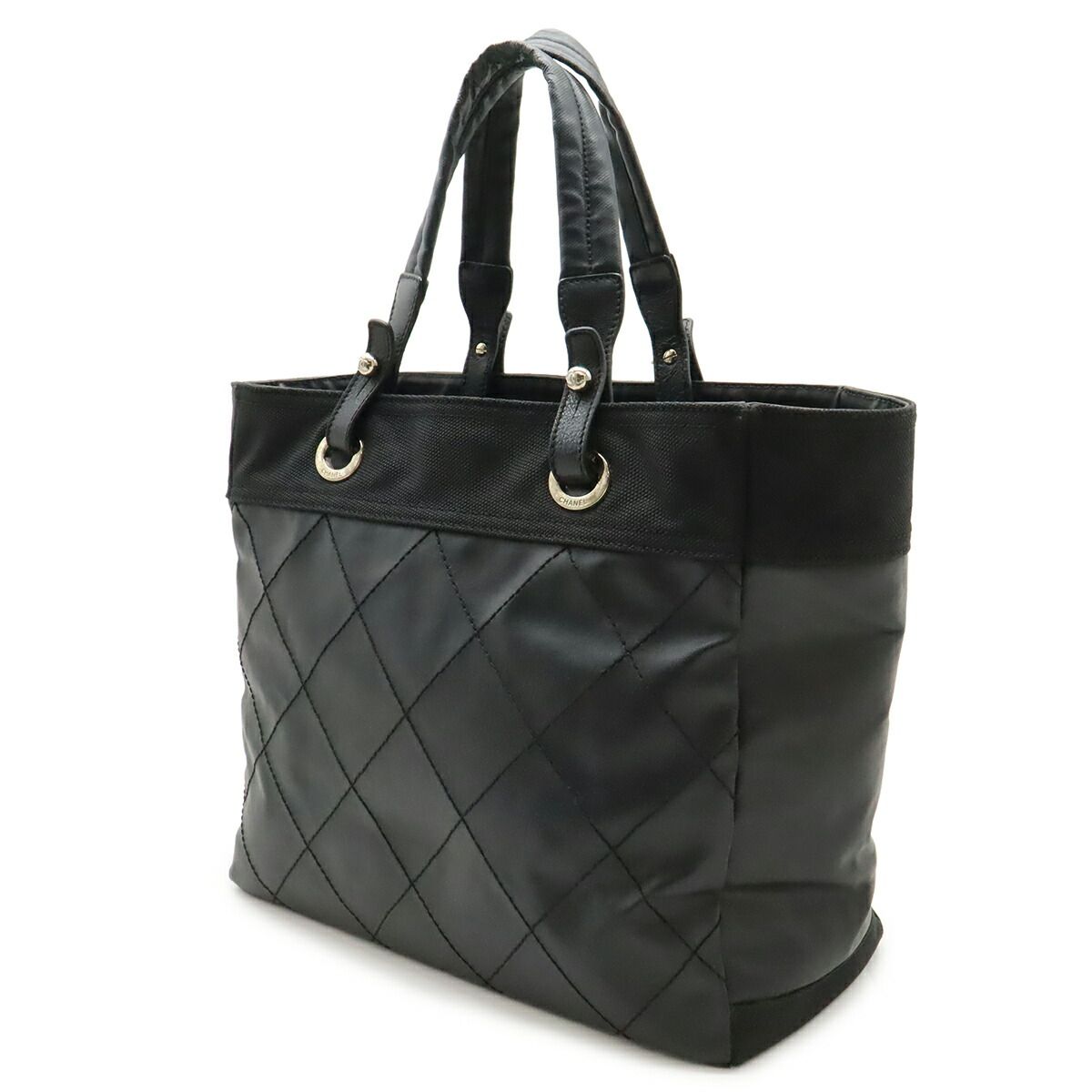Chanel Paris-Biarritz Coated Canvas Tote Bag