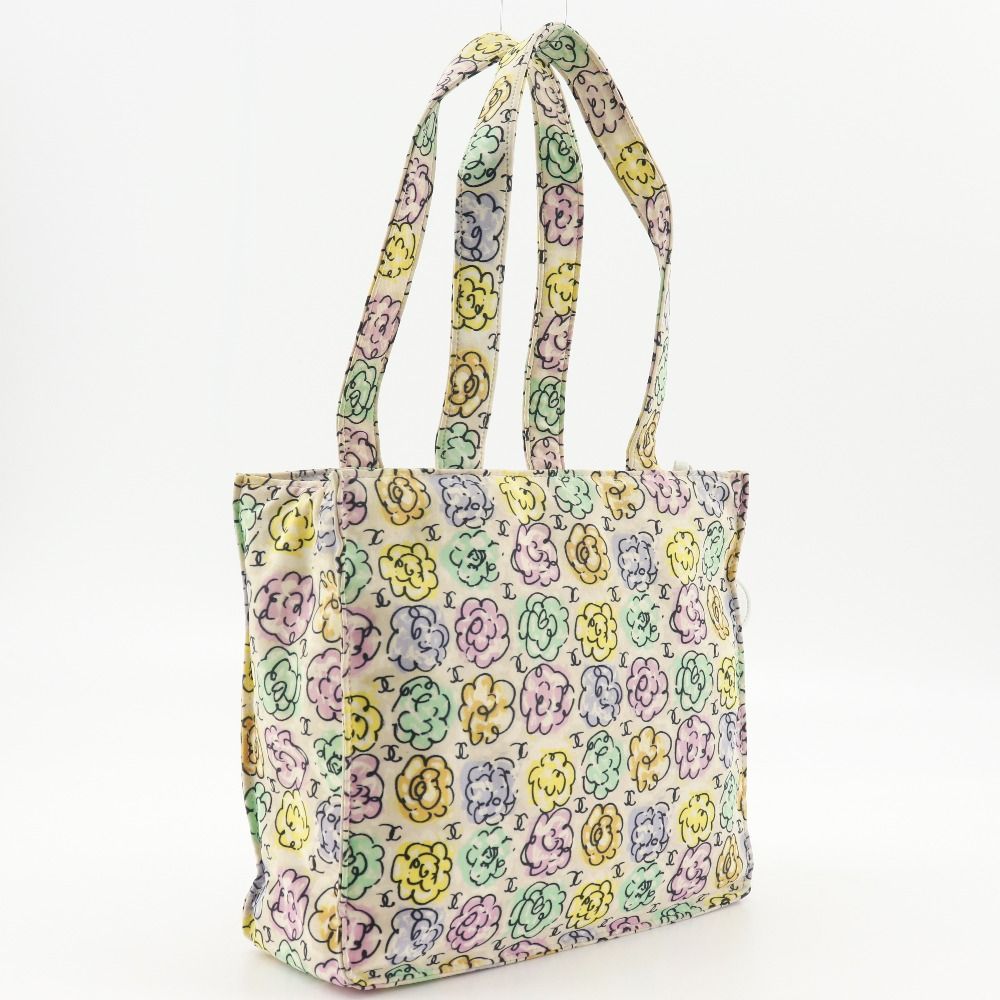 Chanel Camellia Print Nylon Tote Bag
