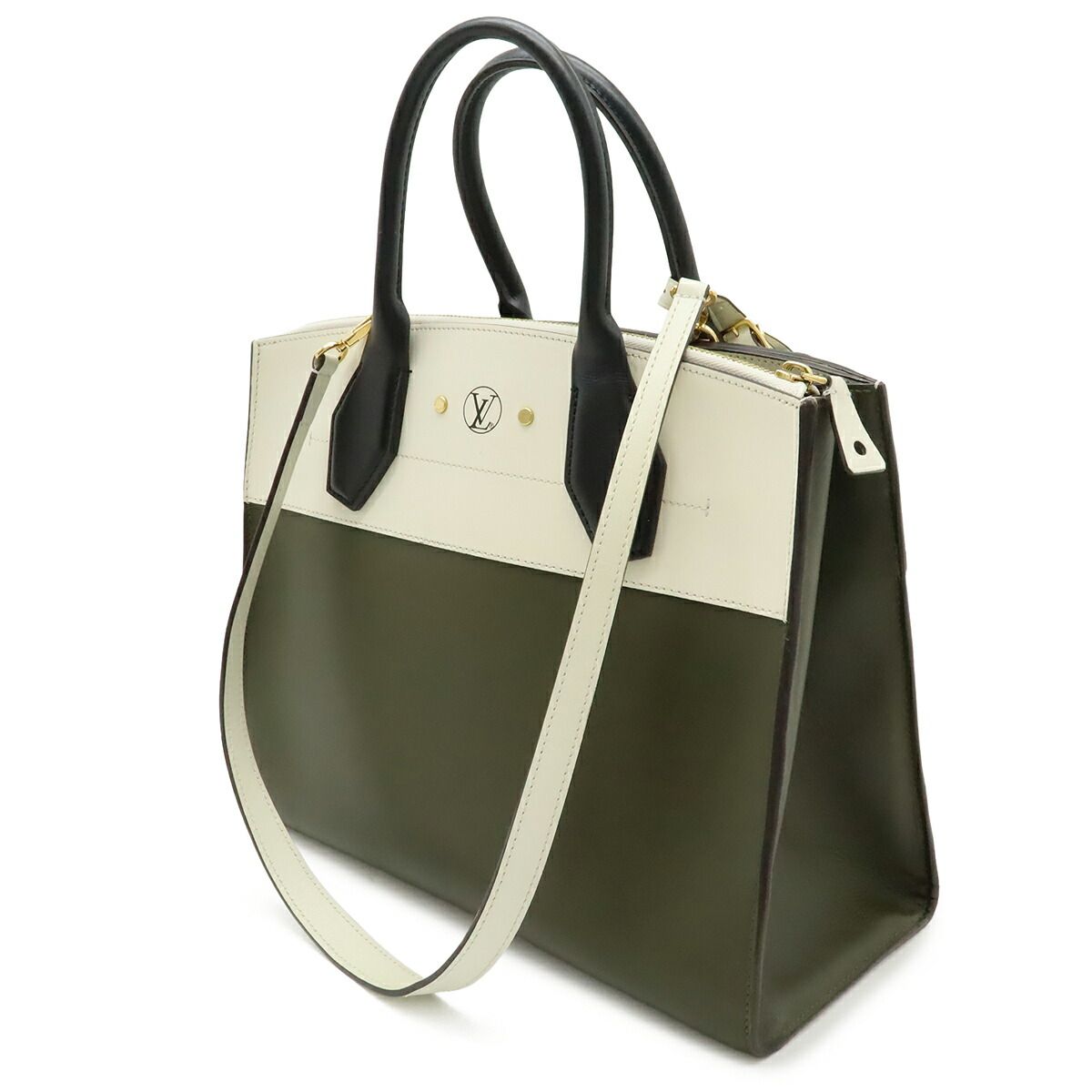Louis Vuitton City Steamer MM Leather 2way Bag