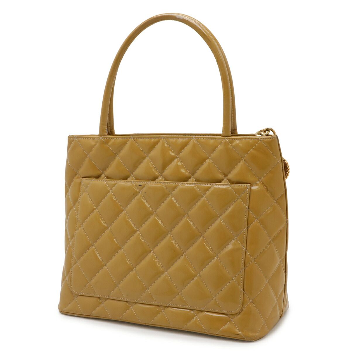 Chanel Matelasse Patent Leather Tote Bag