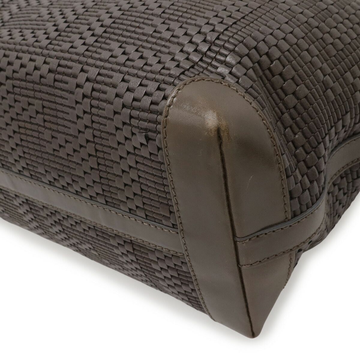 Fendi Woven Leather Tote Bag