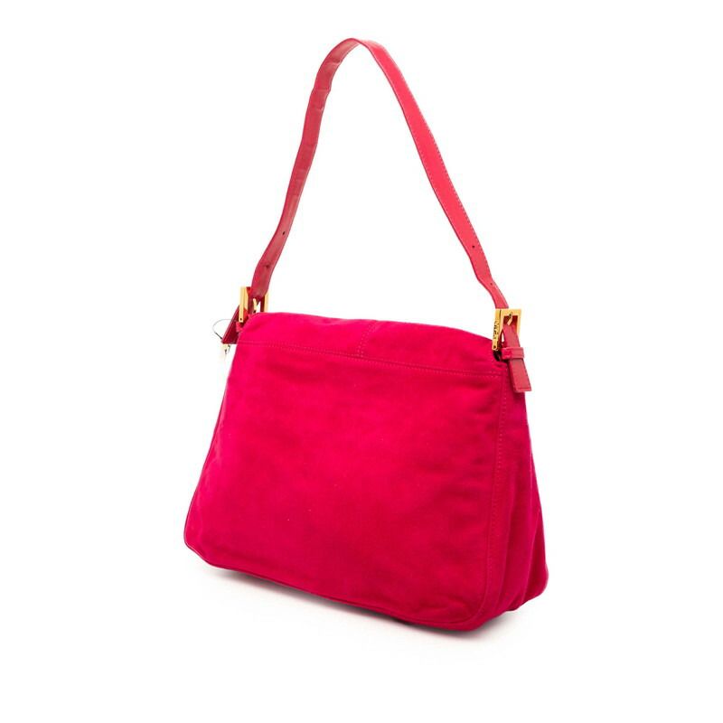 Fendi Mamma Baguette Leather Shoulder Bag