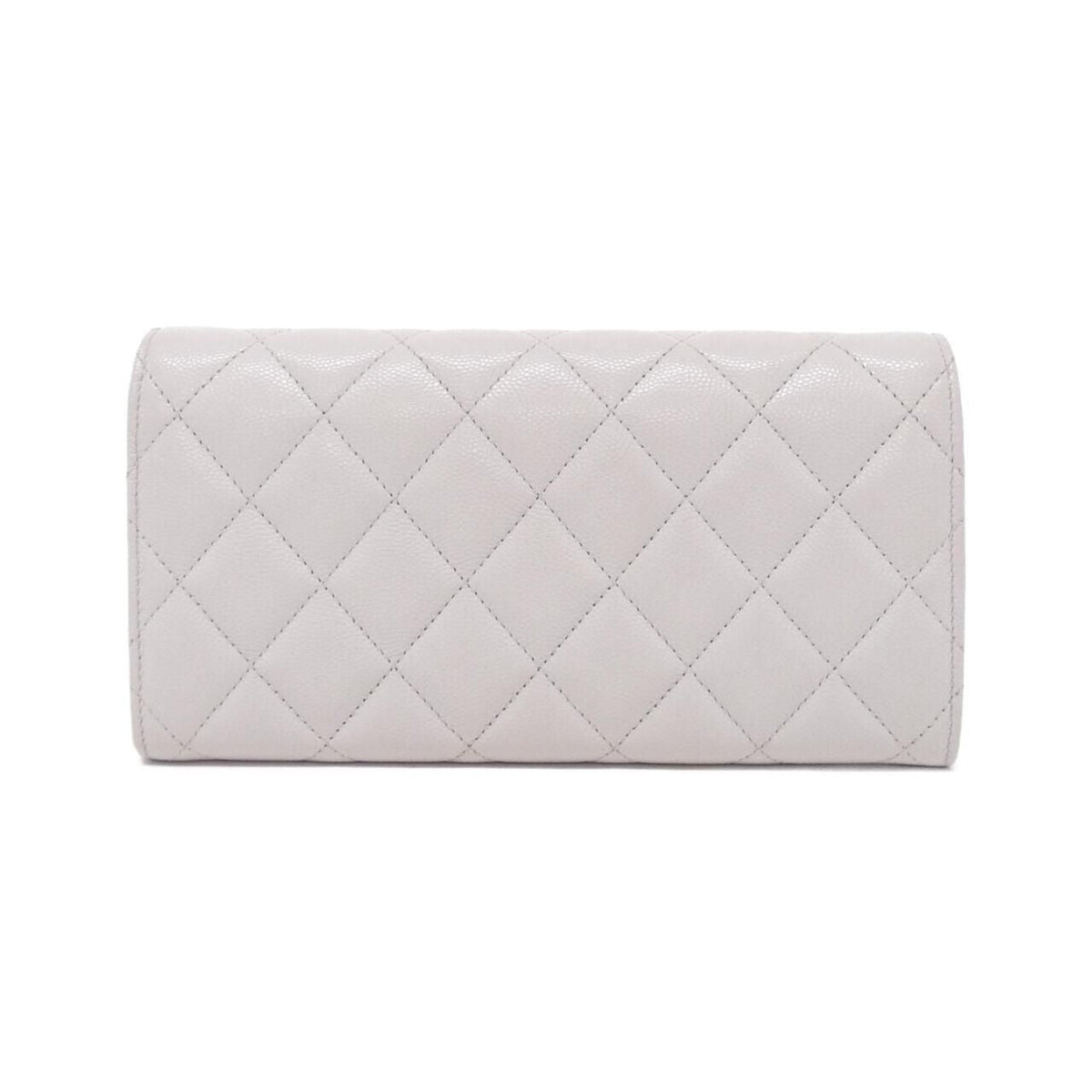 Chanel Caviar Skin Long Bifold Wallet