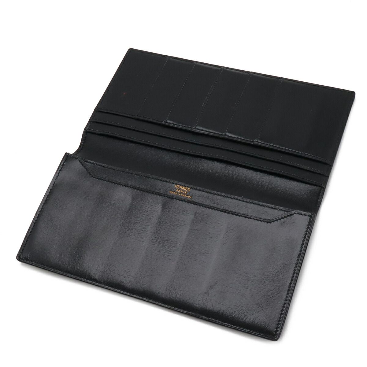 Hermes Osaka Box Calf Long Bifold Wallet