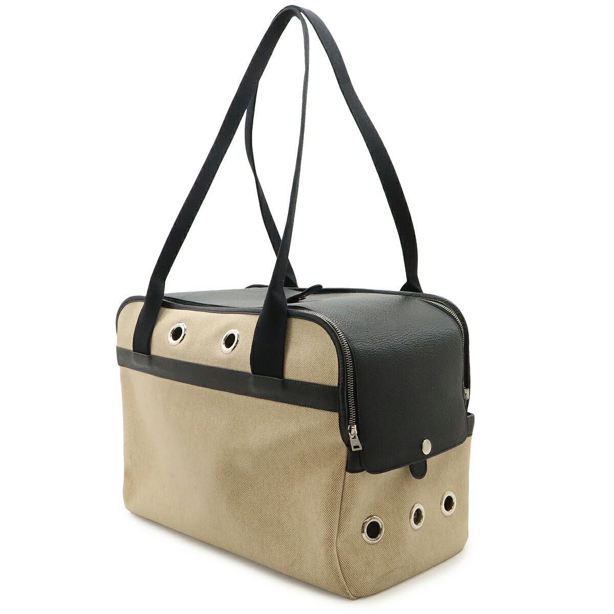 Hermes Sac de Transport Toile H Leather Pet Carrier