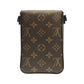 Louis Vuitton Monogram Macassar S Lock Vertical Wearable Wallet shoulder bag