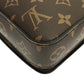 Louis Vuitton Monogram Macassar S Lock Vertical Wearable Wallet shoulder bag