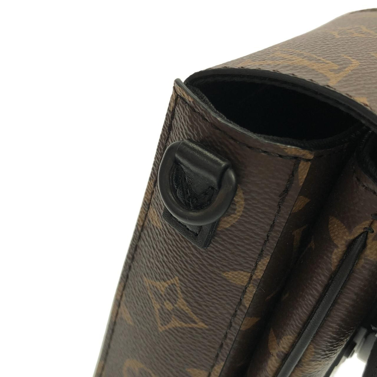 Louis Vuitton Monogram Macassar S Lock Vertical Wearable Wallet shoulder bag