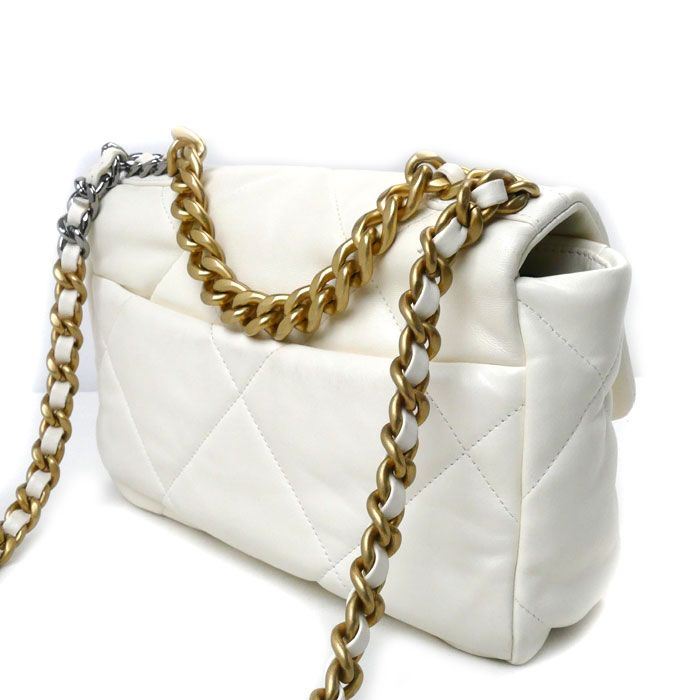 Chanel 19 Shiny Lambskin Shoulder Bag