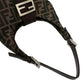 Fendi Zucca Canvas Leather Shoulder Bag
