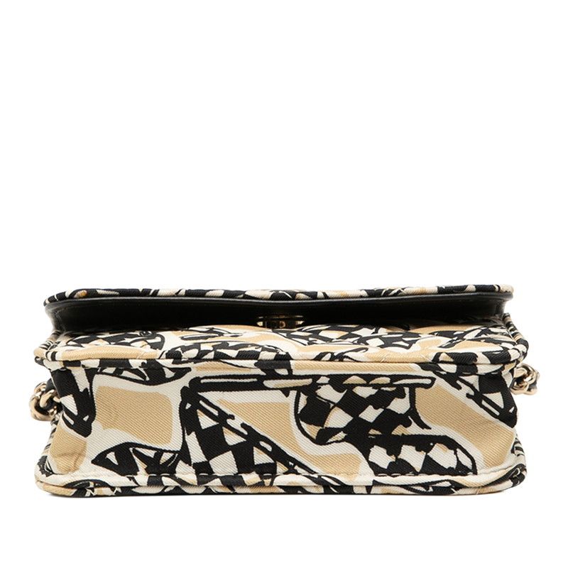 Chanel Coco Mark Matelasse Cotton Leather Mini Shoulder Bag