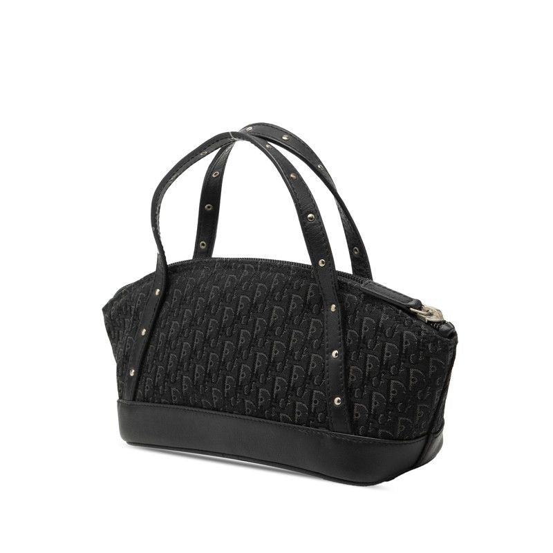 Dior Street Chic Trotter Leather Canvas Handbag