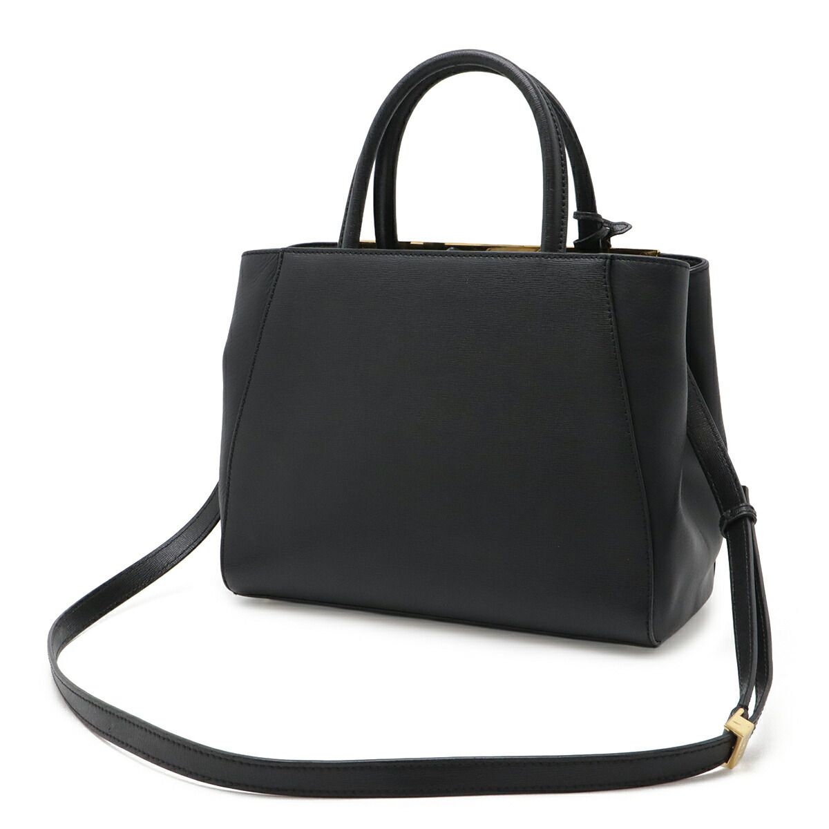 Fendi Petite 2Jours Leather Handbag
