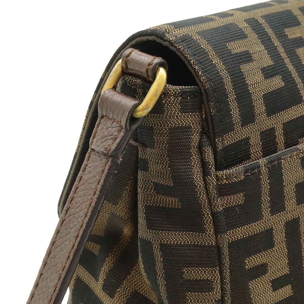 Fendi Zucchino Nylon Canvas Shoulder Bag