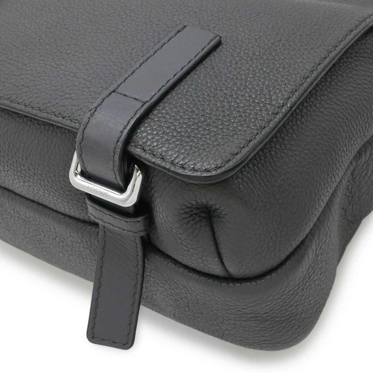 Loewe Anagram Military Leather Messenger Bag