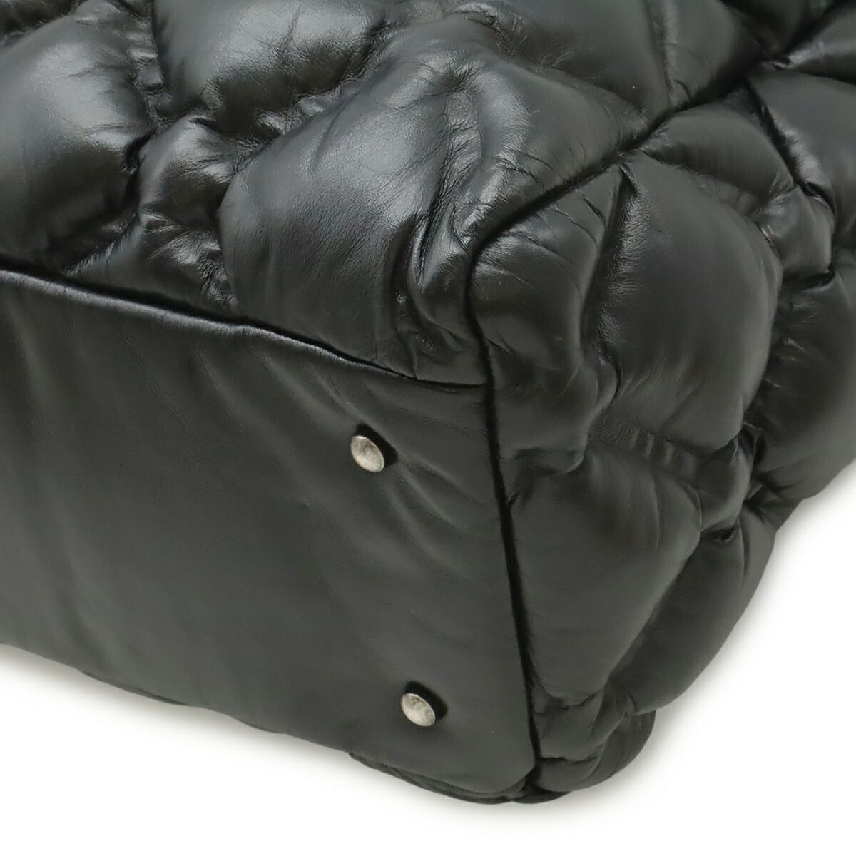 Chanel Bubble Quilt Leather Tote Bag