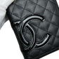CHANEL Cambon Line Leather Patent Leather Long Wallet