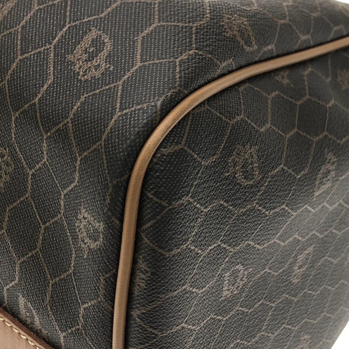 Christian Dior Coated Canvas Boston Bag