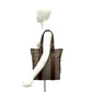 Fendi Zuccchino Canvas Leather Tote Bag