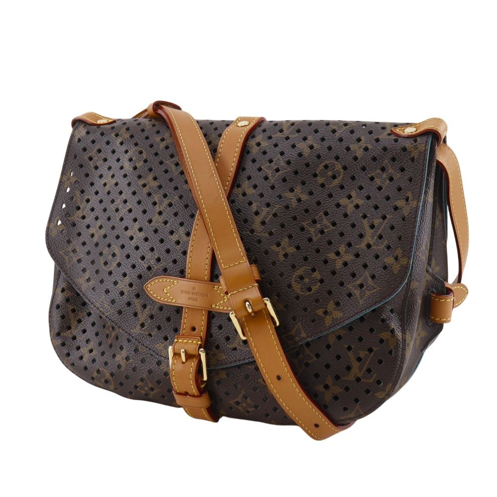 Louis Vuitton Saumur PM Monogram Perfo Shoulder Bag