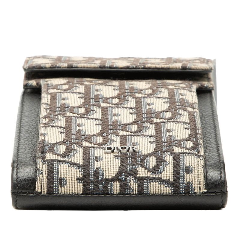 Dior Oblique Canvas Leather Shoulder Bag