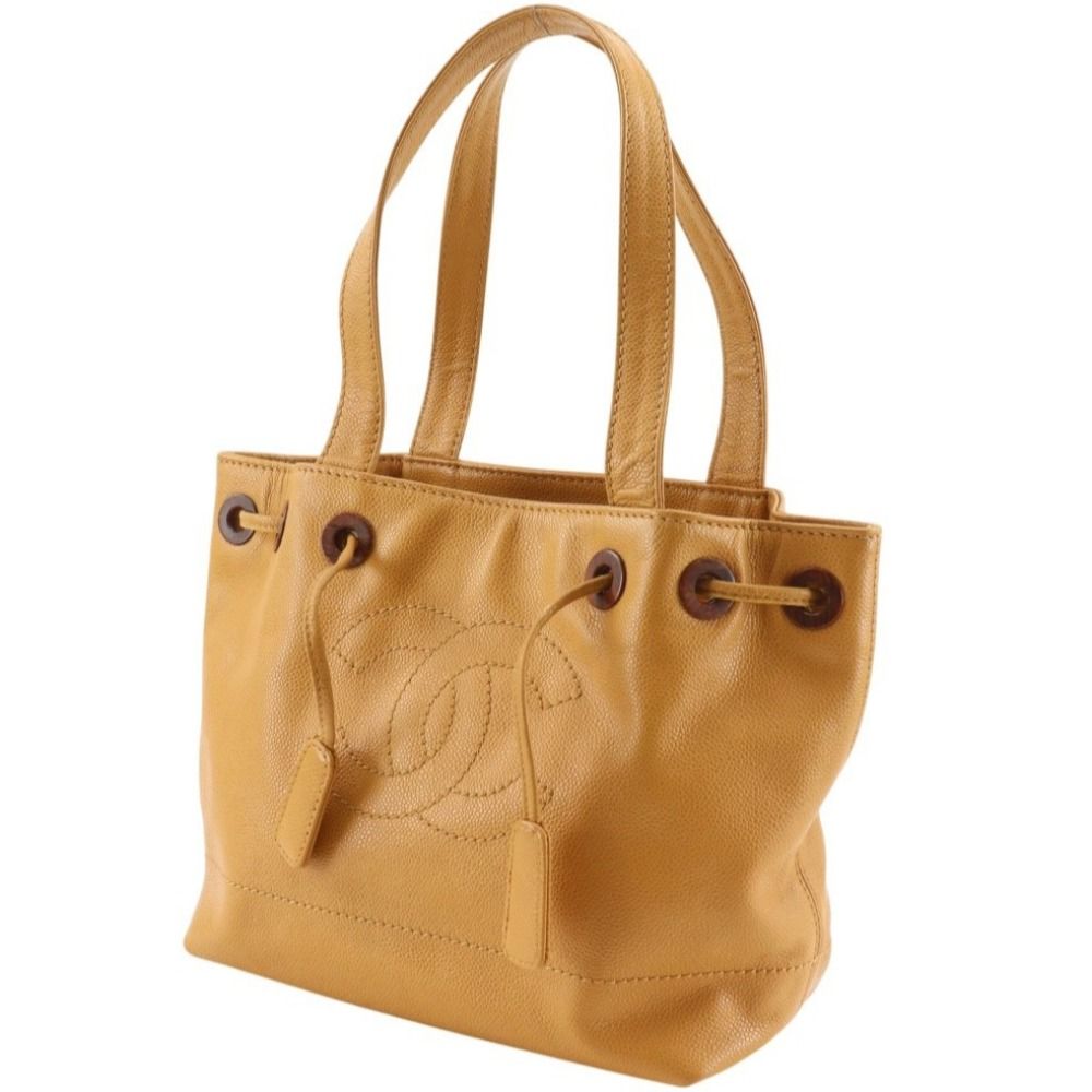Chanel Coco Mark Caviar Tote Bag