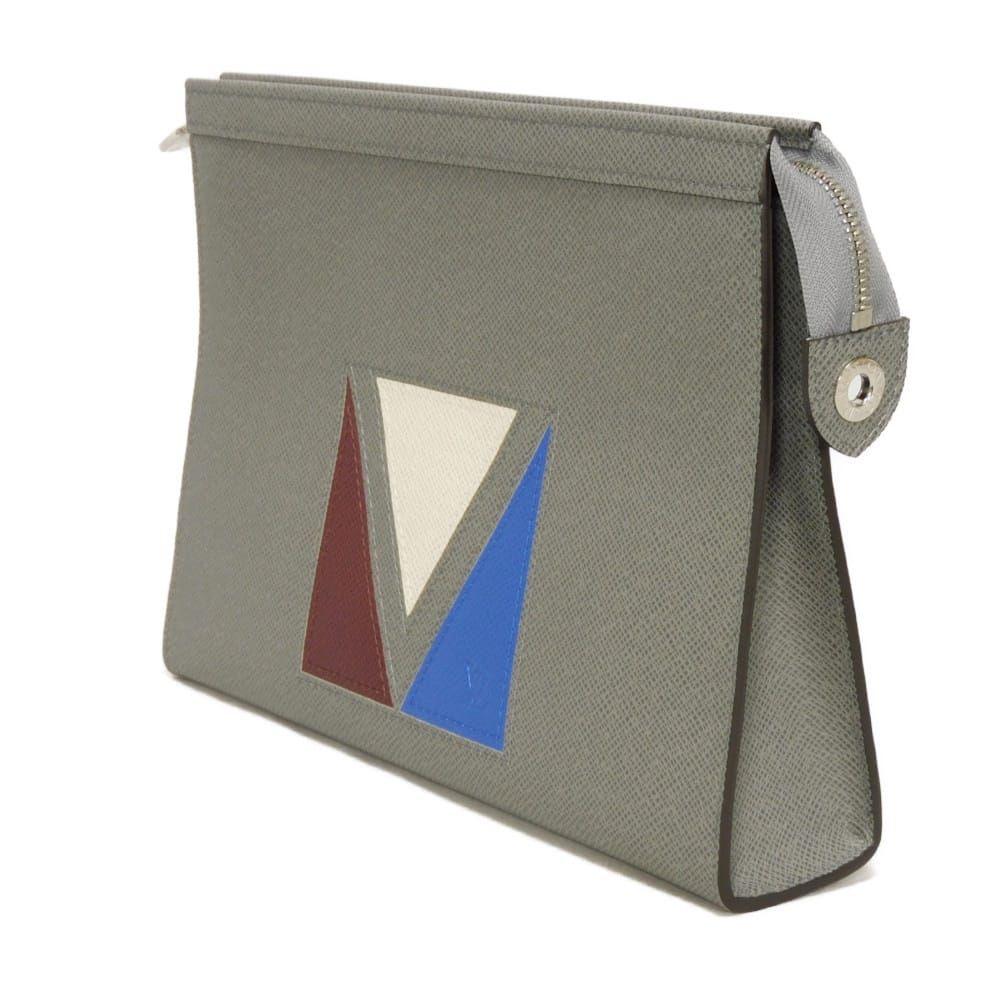 Louis Vuitton Pochette Voyage MM Taiga Clutch Bag