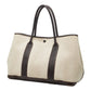 Hermes Garden Party PM Toile H Leather Canvas Tote Bag