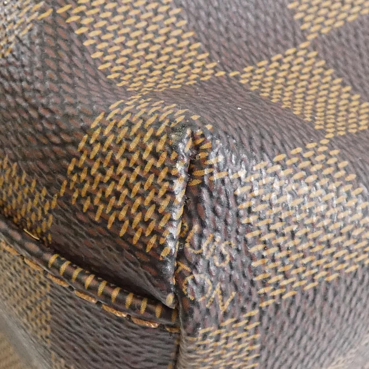Louis Vuitton Damier Bobour Coated Canvas Tote Bag