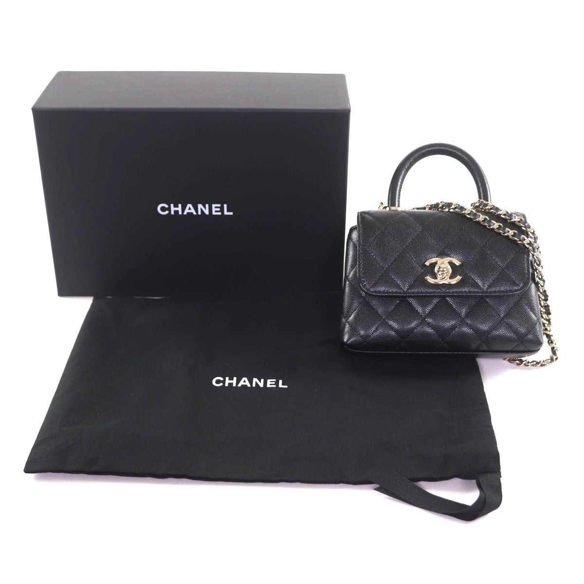 Chanel Coco Handle Caviar Shoulder Bag
