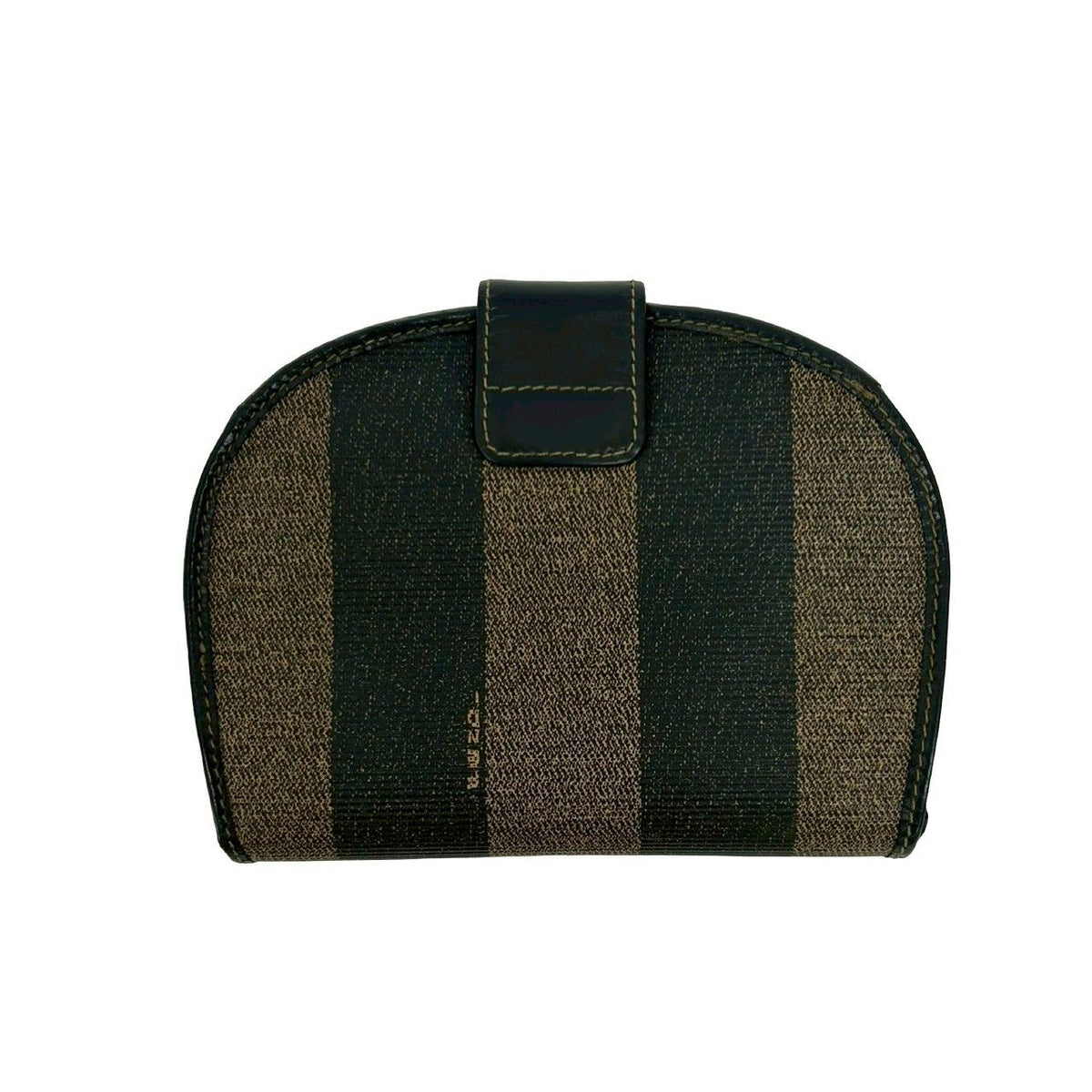 Fendi Stripe Leather Bifold Wallet