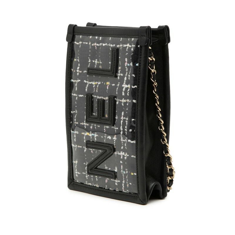 Chanel Tweed Chain Phone Case