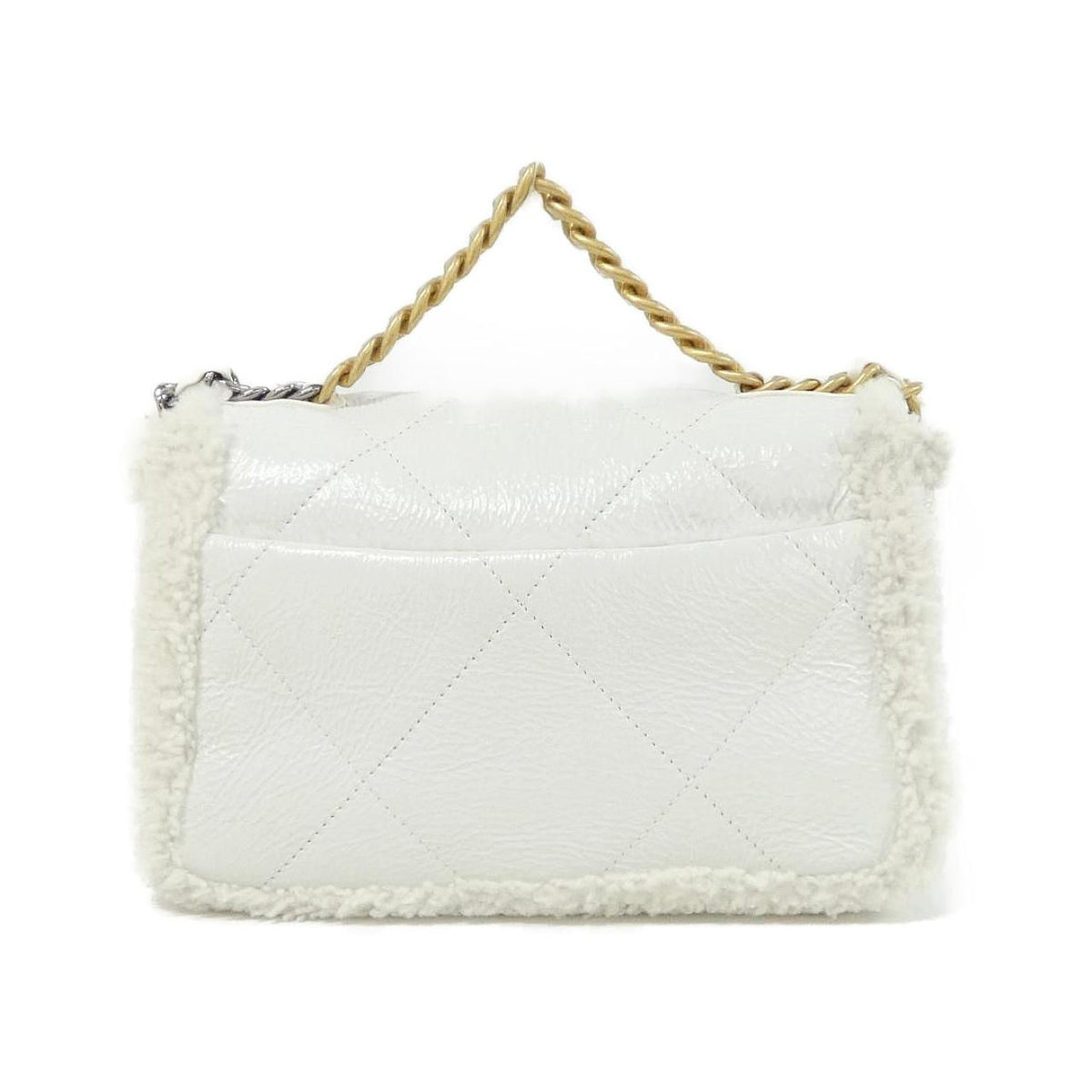 Chanel 19 Lambskin Shearling Shoulder Bag