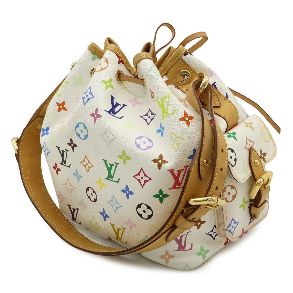 Louis Vuitton Petit Noe Monogram Multicolore Shoulder Bag