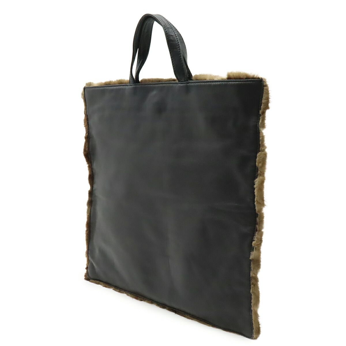 Loewe Fur Leather Handbag