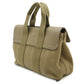 Hermes Valparaiso PM Toile Chevron Leather Handbag