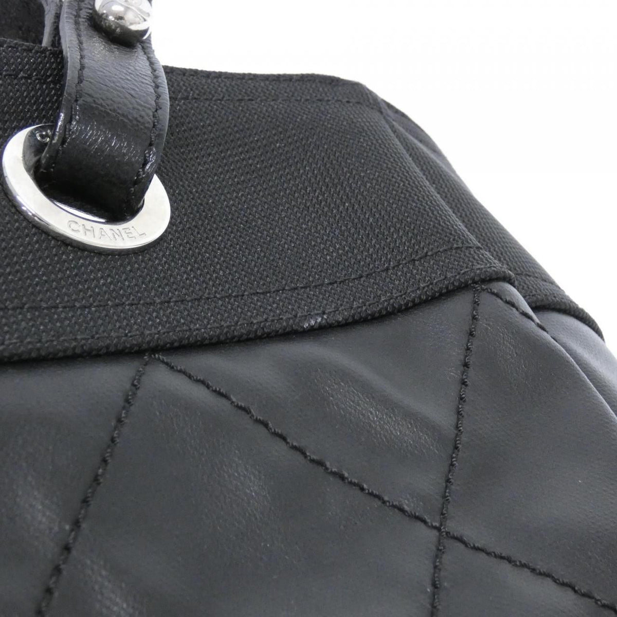 Chanel Paris Biarritz Line Canvas Tote Bag
