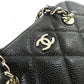 Chanel Caviar Skin Chain Clutch