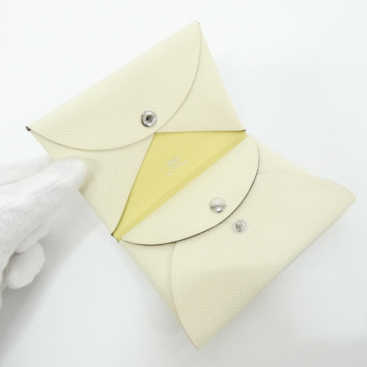 Hermes Calvi Duo Verso Epsom Card Case